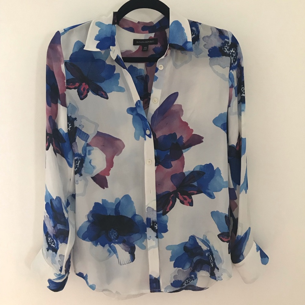 Banana Republic Floral Blouse